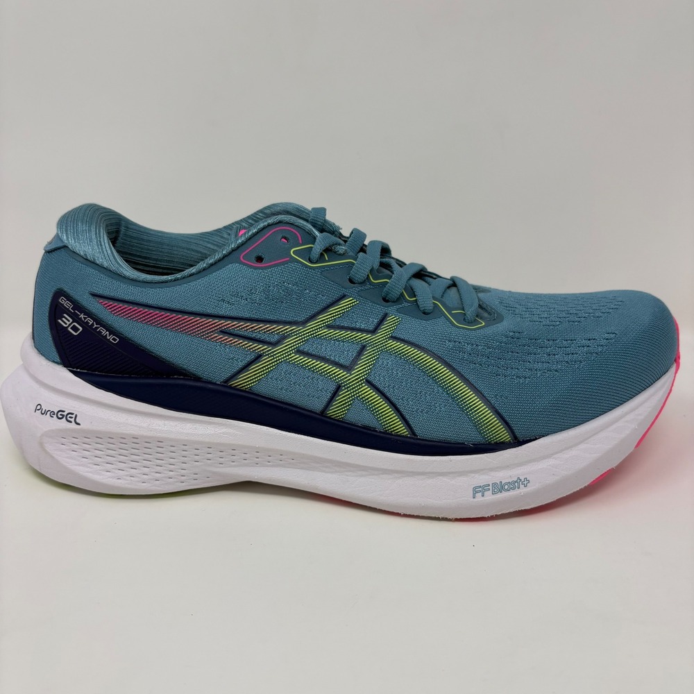 ASICS GEL-Kayano 30 Womens Size 8 Blue White Pink Athletic Running Shoes